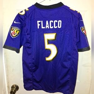 Nike Joe Flacco Stitched Youth Large Jersey